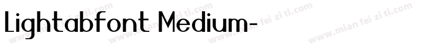 Lightabfont Medium字体转换